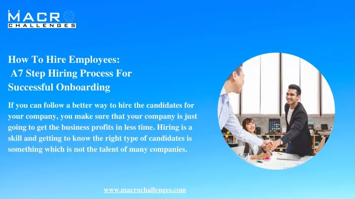 how to hire employees a7 step hiring process
