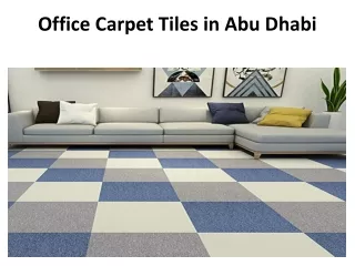 Office Carpet Tiles in Abu Dhabi