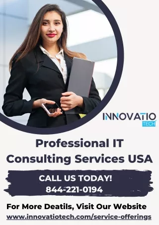 Professional IT Consulting Services USA | #1 IT Consulting Firm - Innovatio Tech