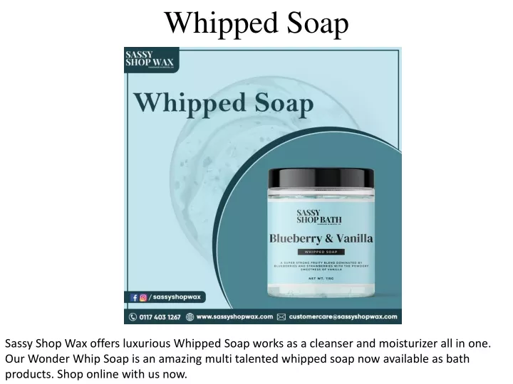 whipped soap