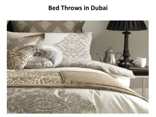 bed throws in dubai