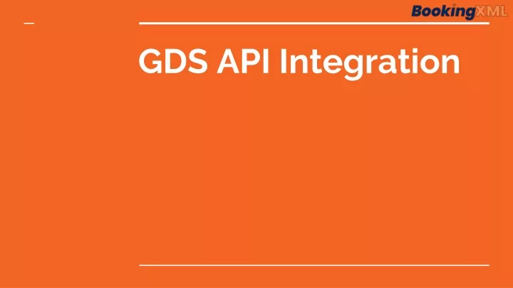 gds api integration