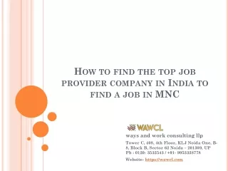 How to find the top job provider company in India to find a job in MNC