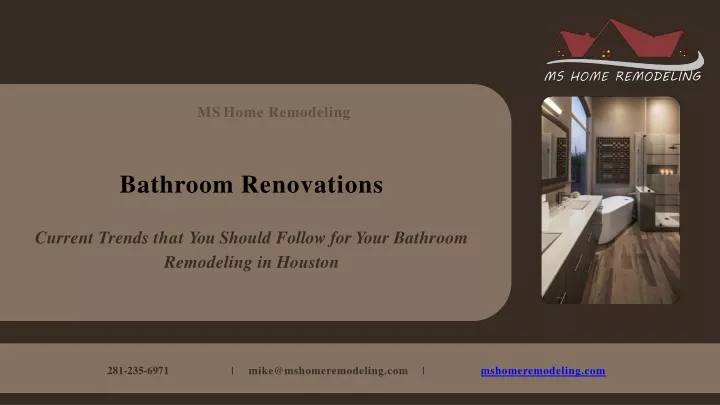 PPT - Latest Bathroom Remodeling Design Ideas in Houston PowerPoint ...