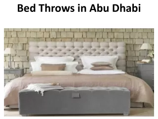 bed throws in abu dhabi