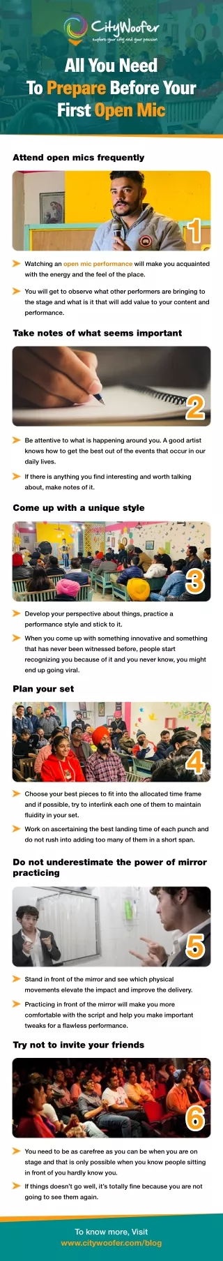 all you need to prepare before your first open mic
