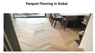 parquet flooring in dubai