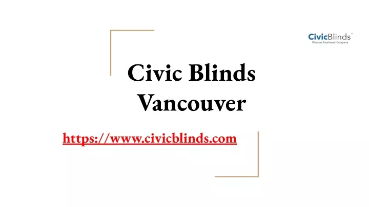 civic blinds vancouver