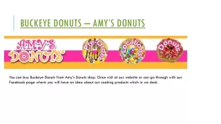 Buckeye Donuts – Amy’s Donuts