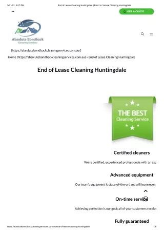 End of Lease Cleaning Huntingdale