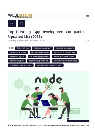 top 10 nodejs app development companies updated