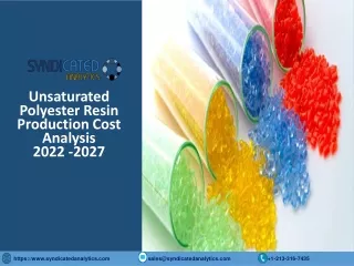 unsaturated polyester resin production cost