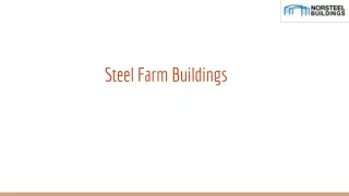 Steel Farm And Agricultural Buildings | Norsteel Buildings