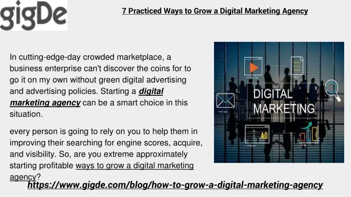7 practiced ways to grow a digital marketing