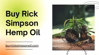 Buy Rick Simpson Hemp Oil - Rick Simpson Oil