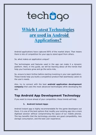 android applications have captured