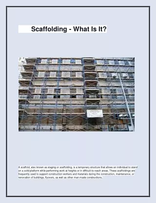 scaffolding what is it