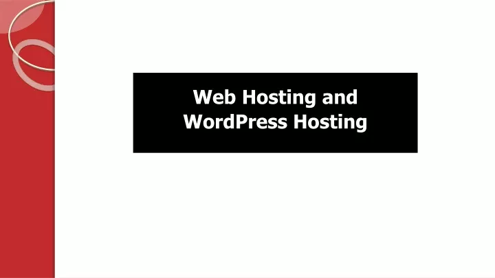 web hosting and wordpress hosting