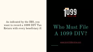 who must file a 1099 div
