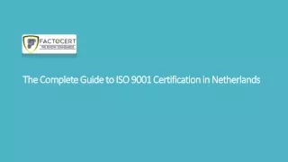 the complete guide to iso 9001 certification in netherlands