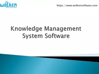 Knowledge Management Software- Wolken