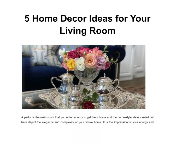 5 home decor ideas for your living room