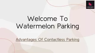 Advantages Of Contactless Parking