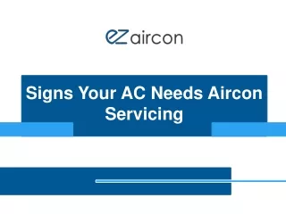 Warning Signs Your AC Needs Aircon Servicing