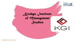 koshys institute of management studies