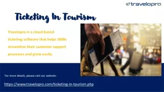ticketing in tourism