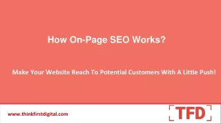 What Are SEO On-Page Factors