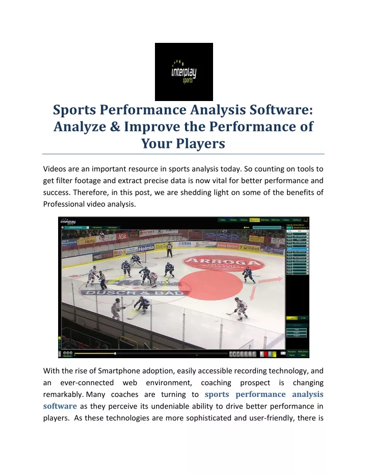 sports performance analysis software analyze