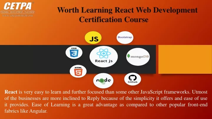 worth learning react web development