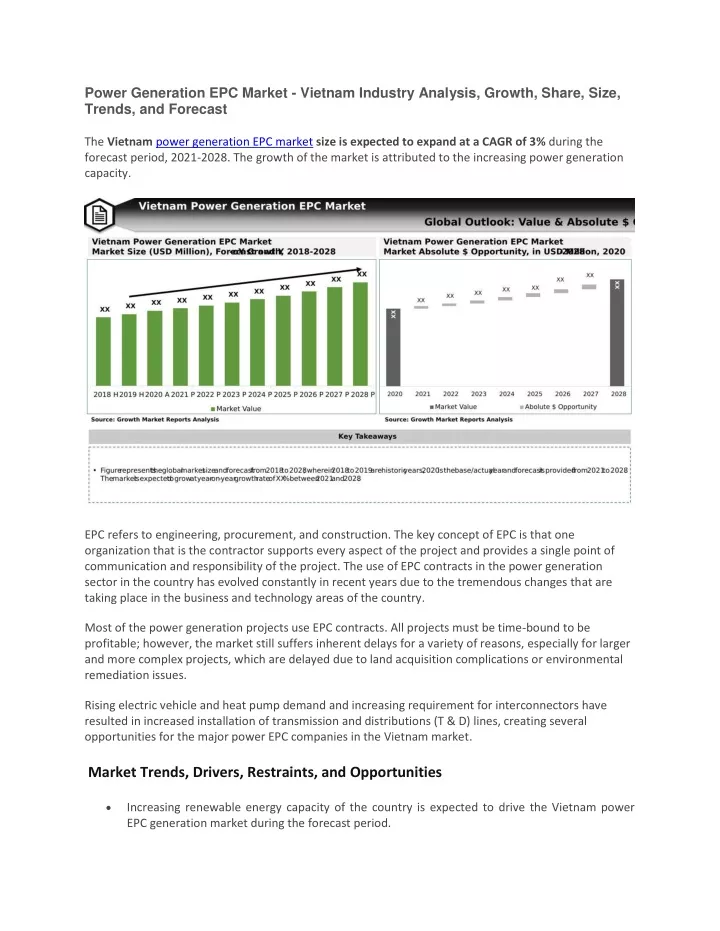 power generation epc market vietnam industry