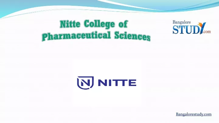 nitte college of pharmaceutical sciences