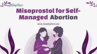 Misoprostol for Self-Managed Abortion
