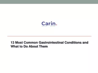 13 most common gastrointestinal conditions