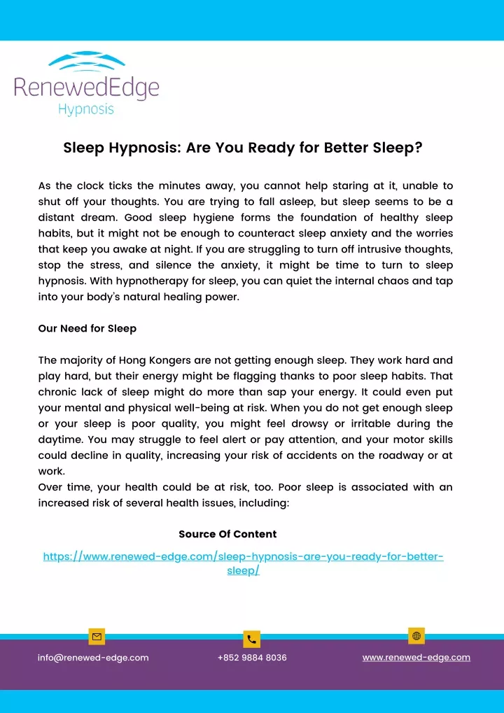 sleep hypnosis are you ready for better sleep