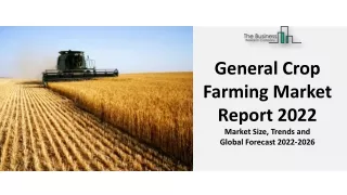 General Crop Farming Market Report 2022