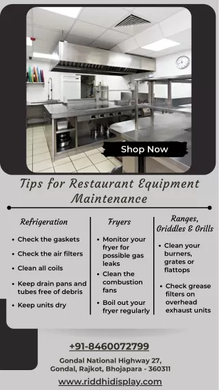 Tips for Restaurant Equipment Maintenance