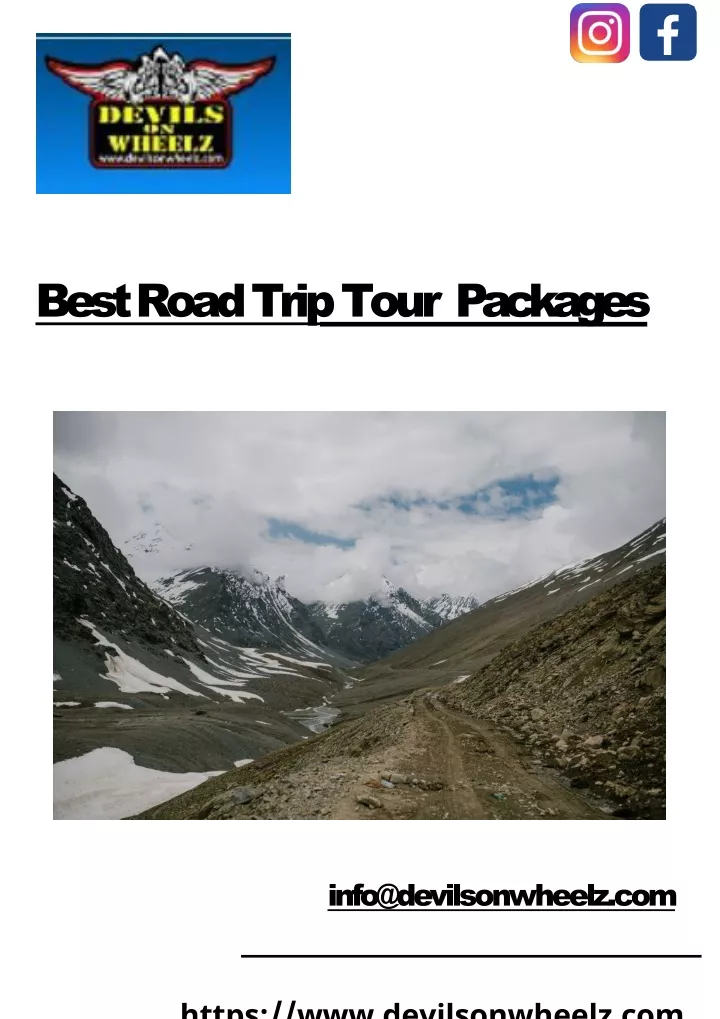 best road tri p tour packages
