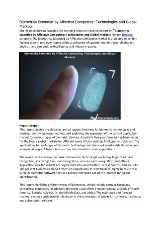 biometrics extended by affective computing