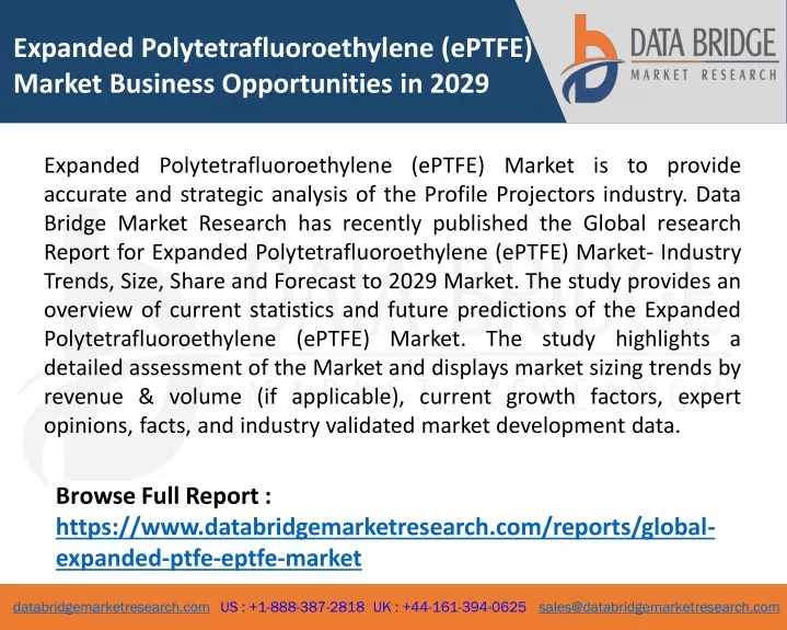 expanded polytetrafluoroethylene eptfe market