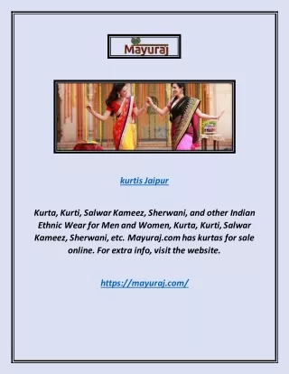 kurtis jaipur