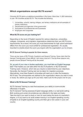 IELTS Training in Canada