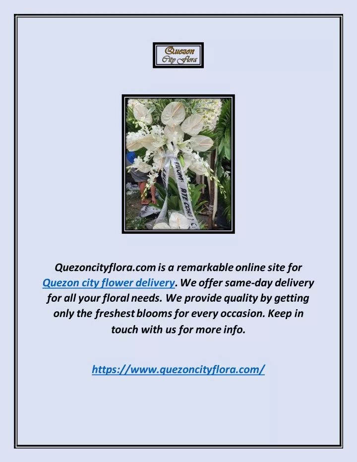 quezoncityflora com is a remarkable online site