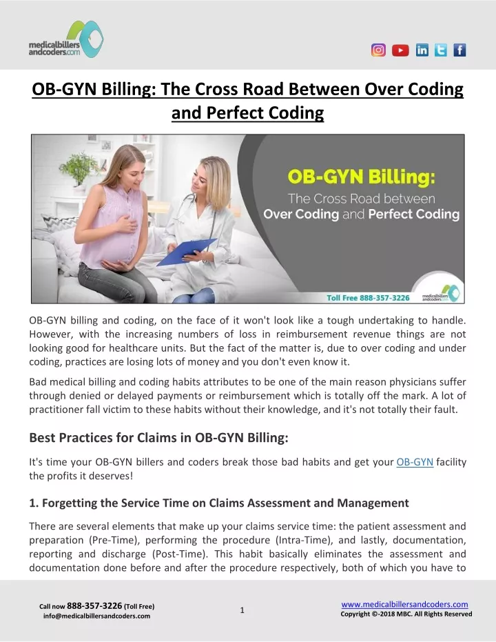 ob gyn billing the cross road between over coding