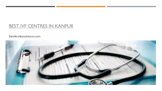 BEST IVF CENTRES IN KANPUR