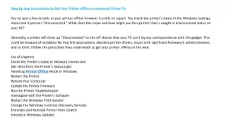 step by step instructions to get your printer
