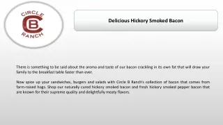 Buy Delicious Hickory Smoked Bacon